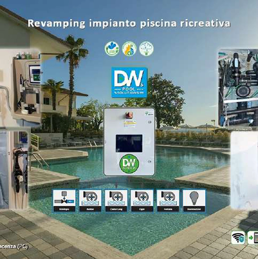 DWS Pool Control — Quadri su misura per grandi impianti